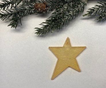 Acrylstern Trendy honig, geeist